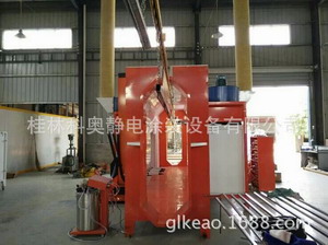 公路護欄機械鋼構(gòu)自動噴粉流水線安裝